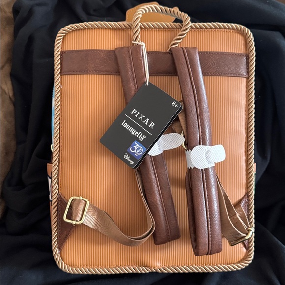 Loungefly Pixar Woody Saloon Backpack — Brown, Blue - Picture 2 of 7